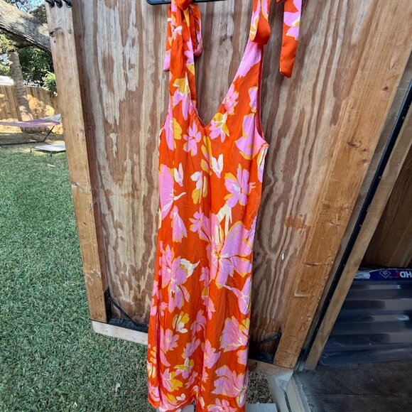 And the Why Satin Tie Dress (Size 1X) - Picture 3 of 5